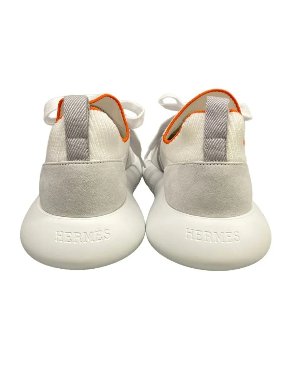 Hermes Sneakers Crew White Light Gray Multi